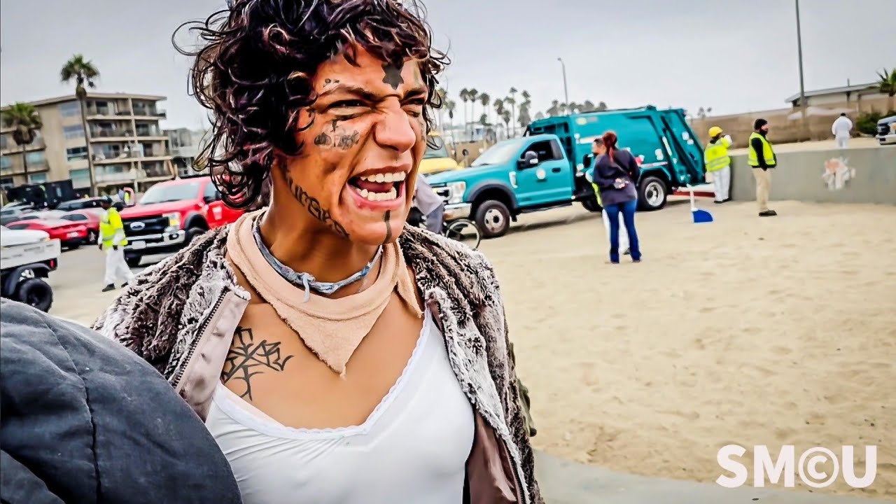 Tensions Rise as Officers Confront Homeless Artist During Venice Beach Cleanup