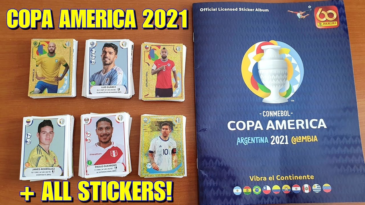 COPA AM&Eacute;RICA 2021 PANINI ALBUM + ALL STICKERS UNBOXING!