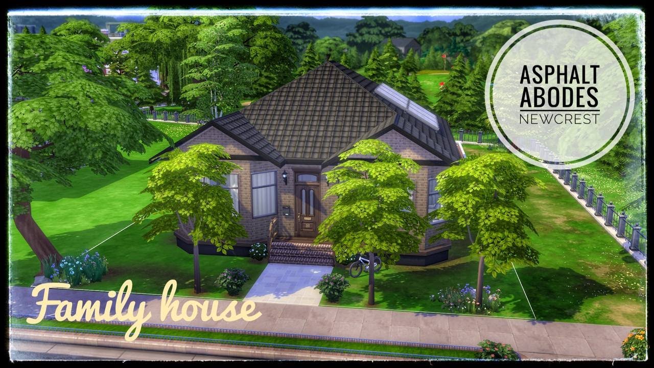 Family house│Asphalt Abodes│Newcrest reconstruction│Llama Lagoon │No CC The Sims 4: Stop motion