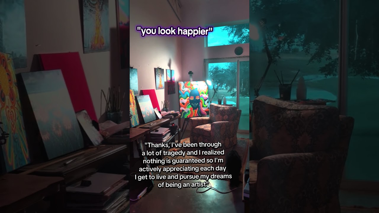 #artstudiolife #visionaryart #paintingvideo #artstudiotour