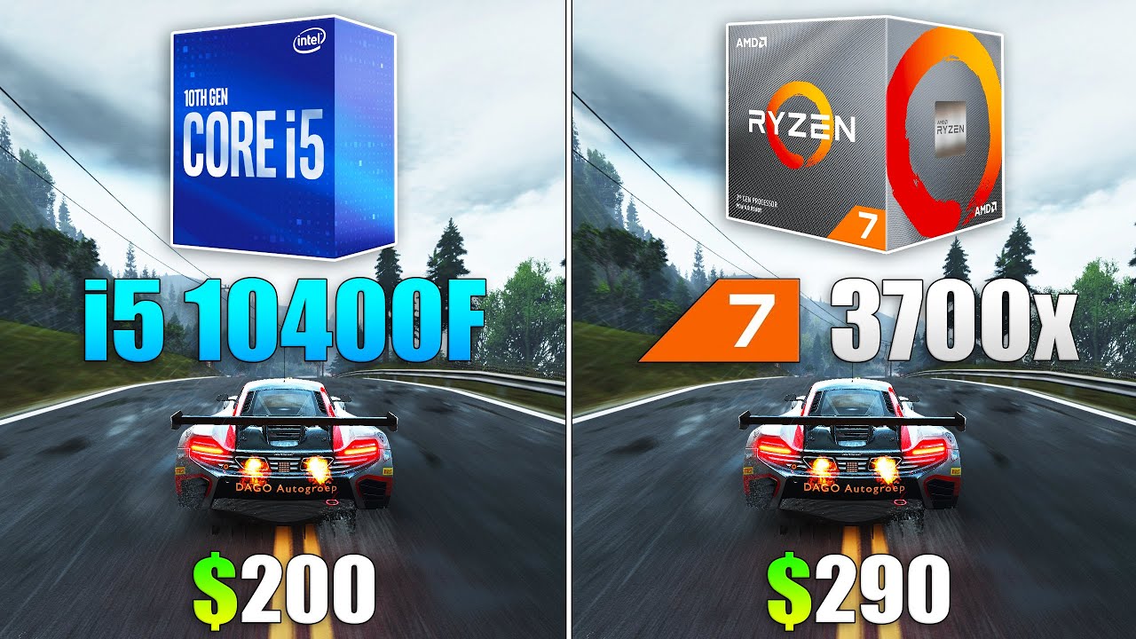 i5 10400F vs Ryzen 7 3700x Test in 9 Games