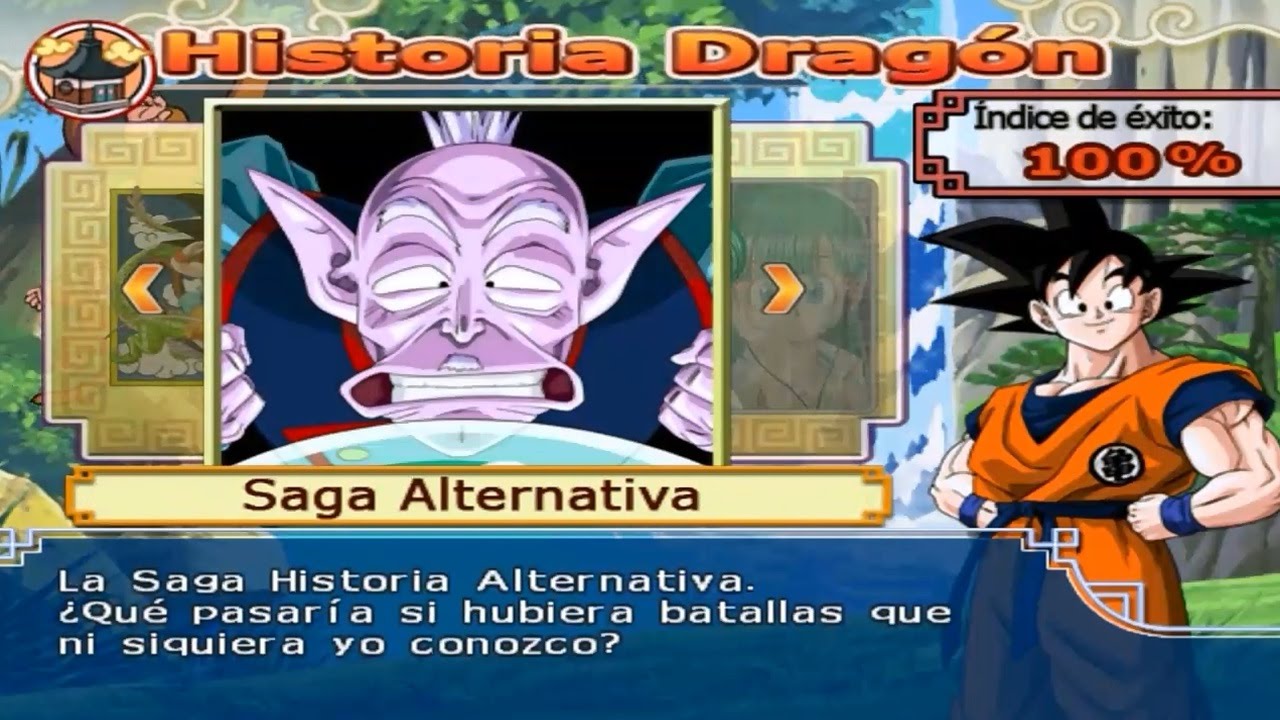 DBZ BT3 Version Latino - Modo Historia - Saga Alternativa