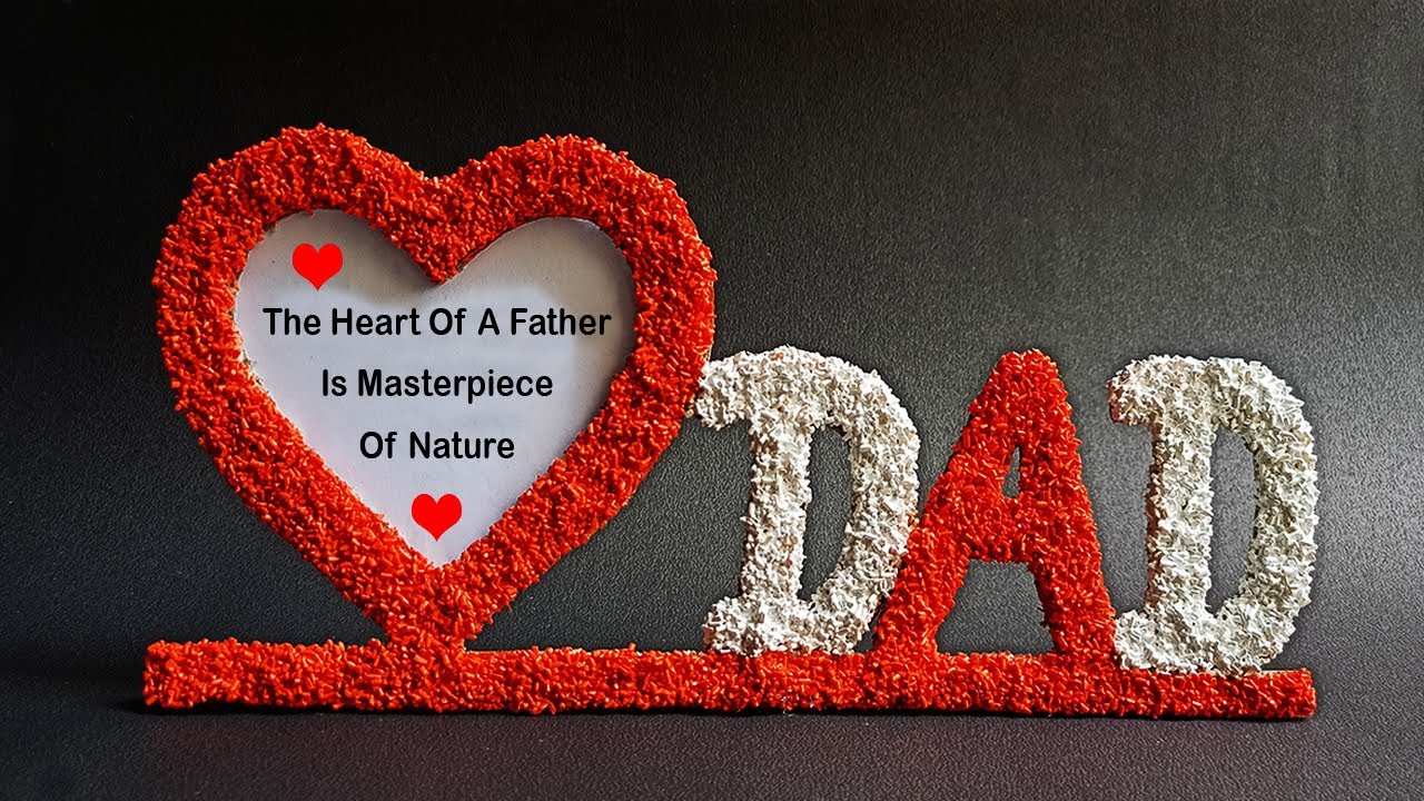 Father's Day Gift Ideas 2021| Photo frame craft idea easy | Homemade Fathers Day Gifts in Quarantine