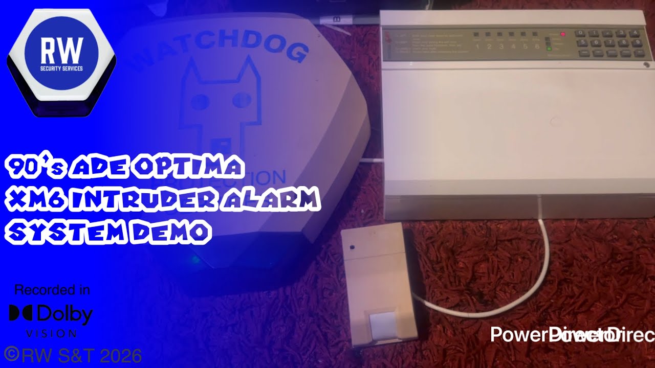 90’s ADE Optima XM6 Intruder Alarm System Demonstration