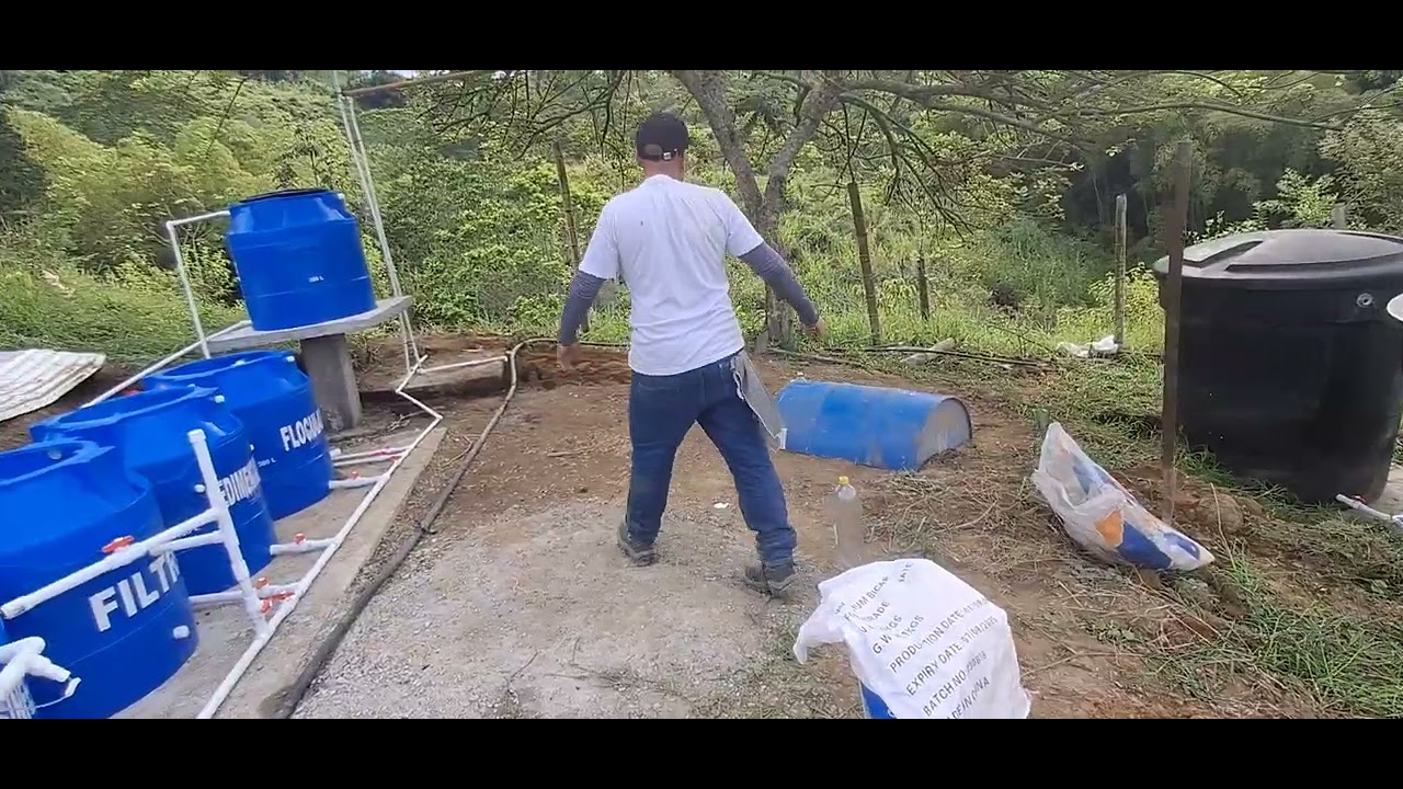 Planta de tratamiento de agua potable Pijao Quindio Colombia.