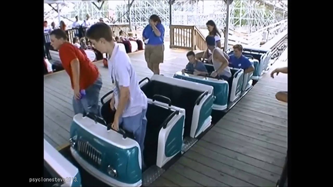 Twisted Sisters Roller Coaster, Kentucky Kingdom, 1999.