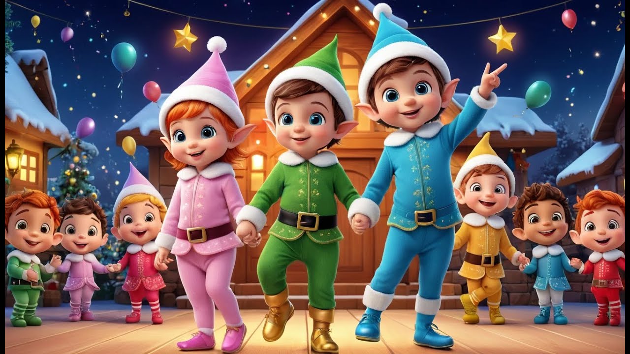Elf Kids Welcome New Year Party | Fun Learning & Action Song for Toddlers