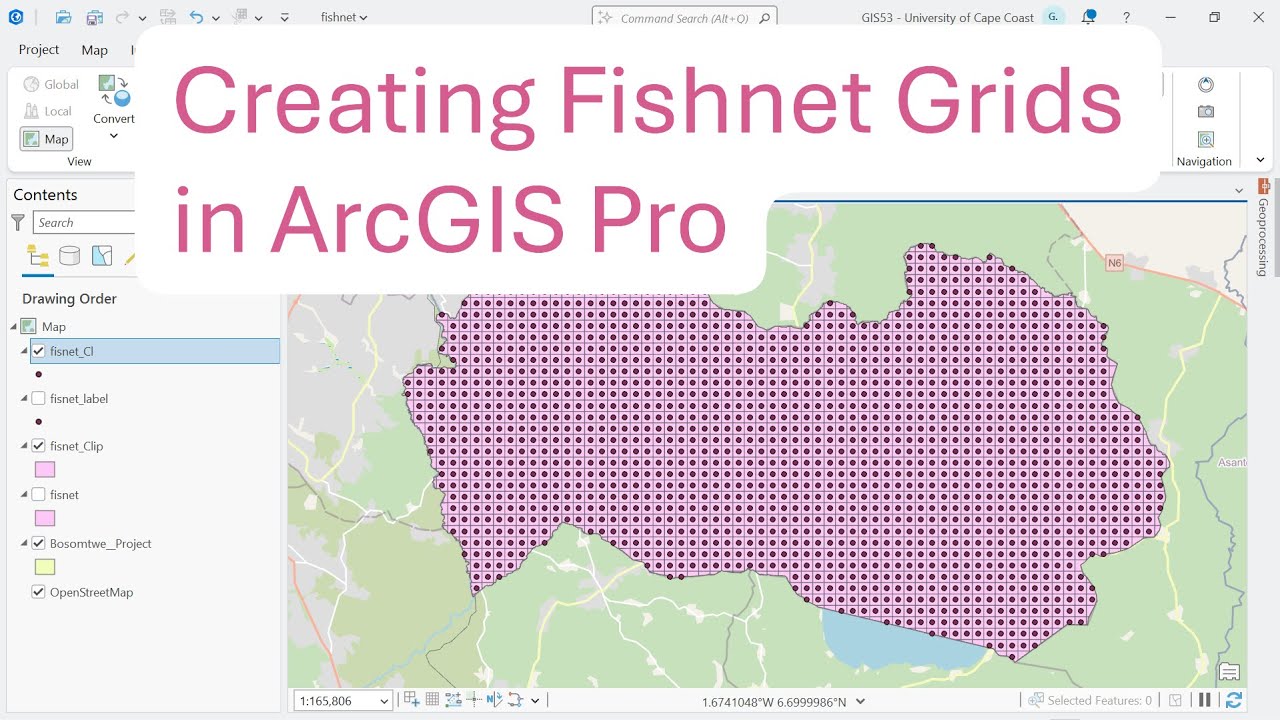 Creating Fishnet Grids in ArcGIS Pro | Spatial Sampling and Grid-Based Analysis