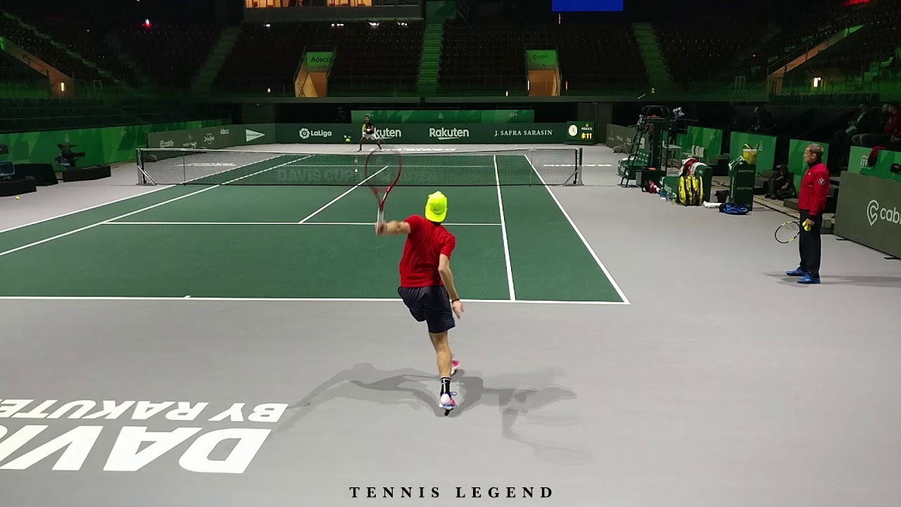 Denis Shapovalov - Explosive and loose (Davis Cup Finals 2019 Practice)