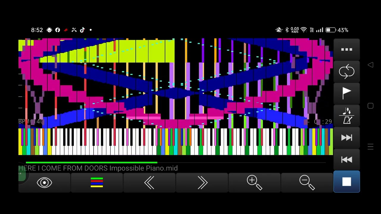 Here I Come From DOORS Black Midi (277,450 notes)