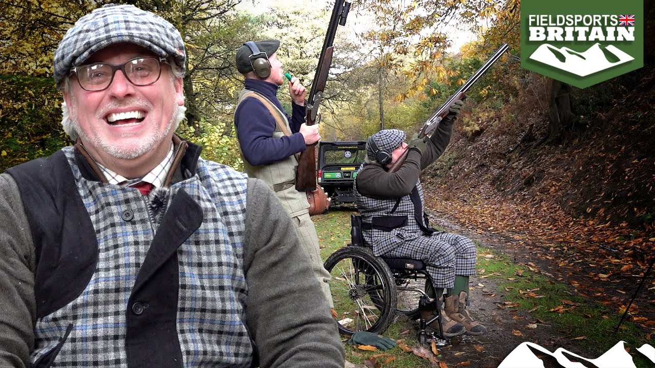 Leighton Long Mountain high pheasants with the Seated Gun