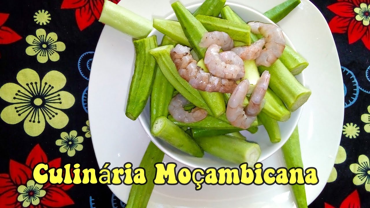 COMO FAZER QUIABO REFOGADO COM CAMARÃO | Culinária Moçambicana