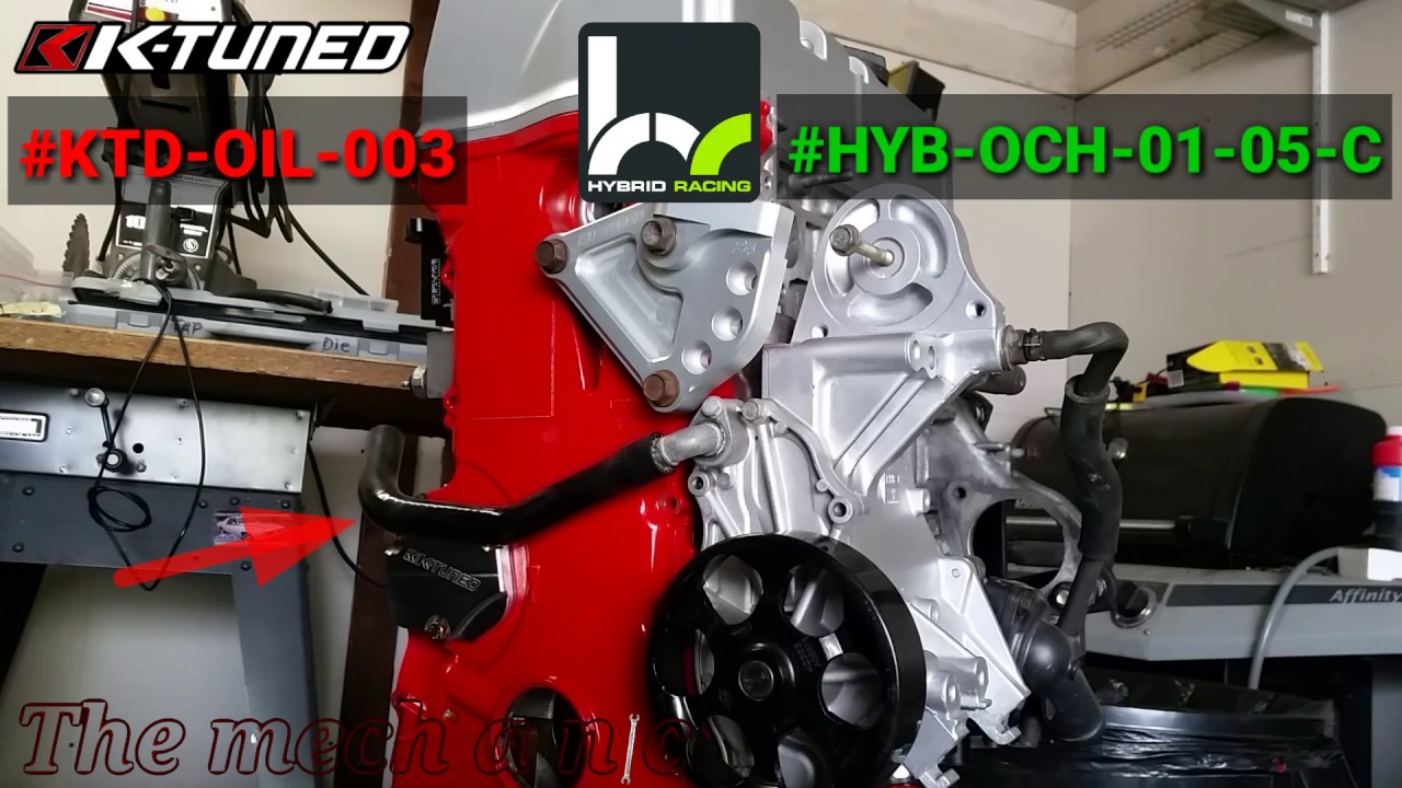 K24 oil cooler setup