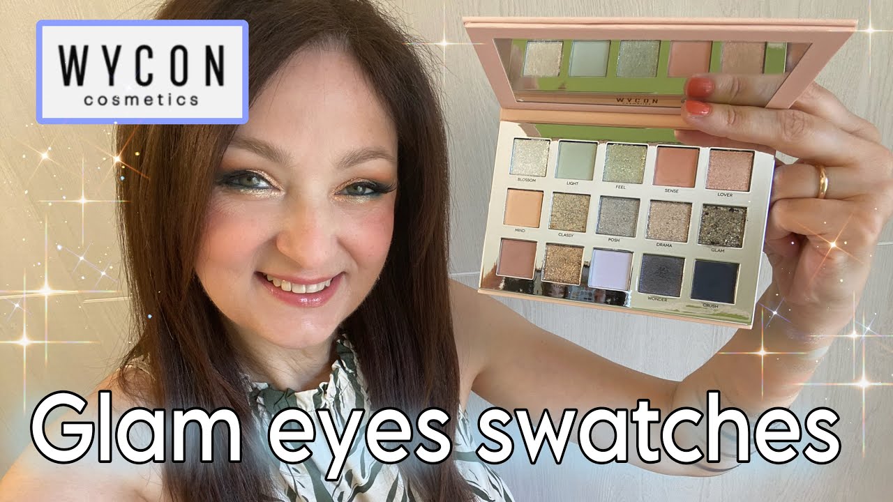 #wycon GLAM EYES coolest shades SWATCHES 💙 |One B Queen