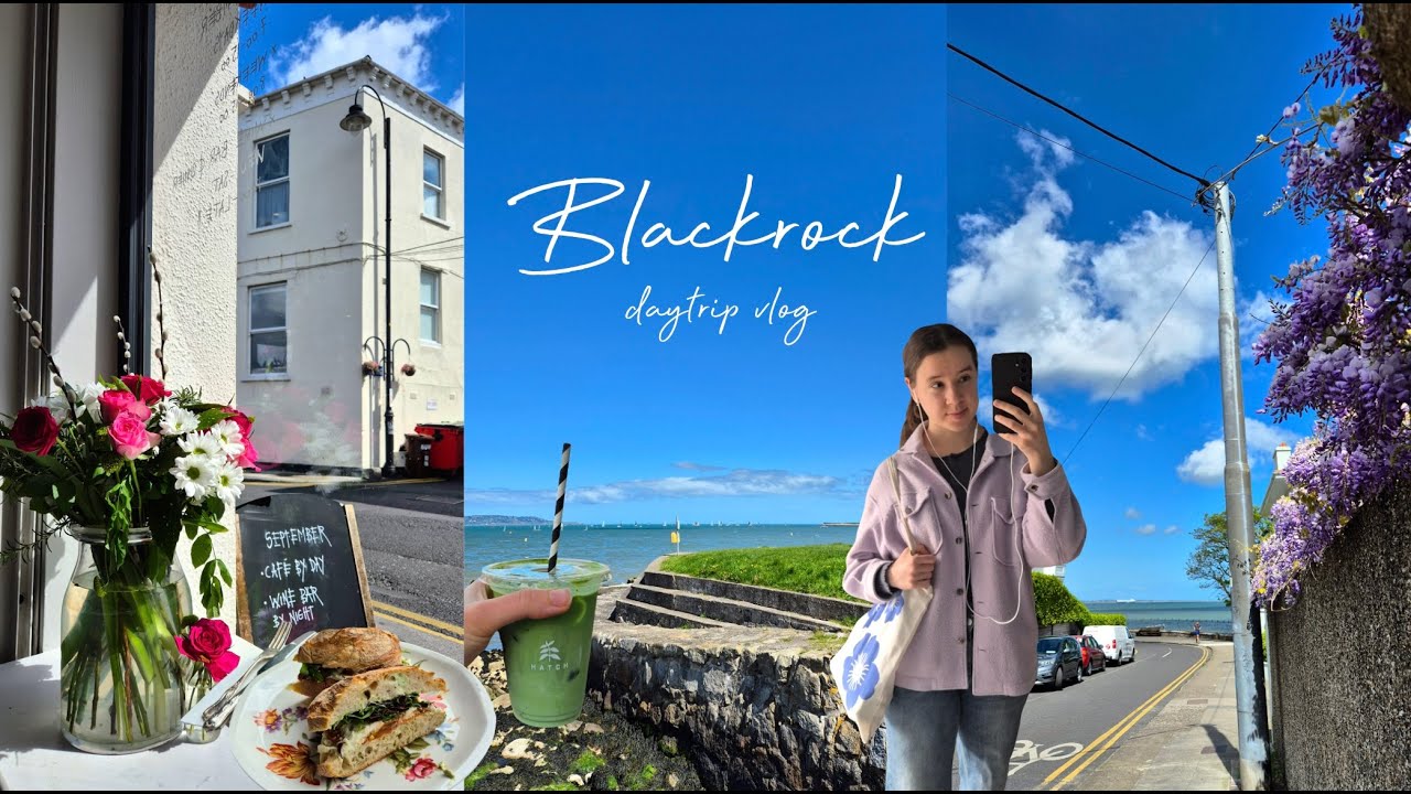 a dreamy daytrip to blackrock, ireland 🌊✨🫶🏼 | seaside walks, aesthetic cafes & beautiful streets