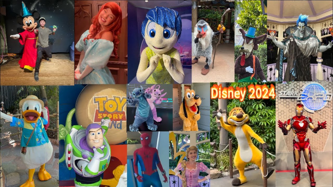 The ULTIMATE Hong Kong and Tokyo Disneyland 2024 Characters Meet & Greet Compilation