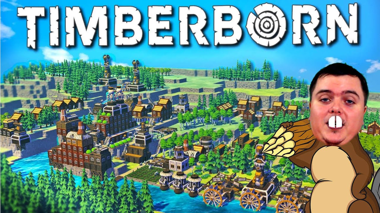Бобры строят ГОРОДА в деревушке потери и новая ЗАСУХА | Timberborn #2