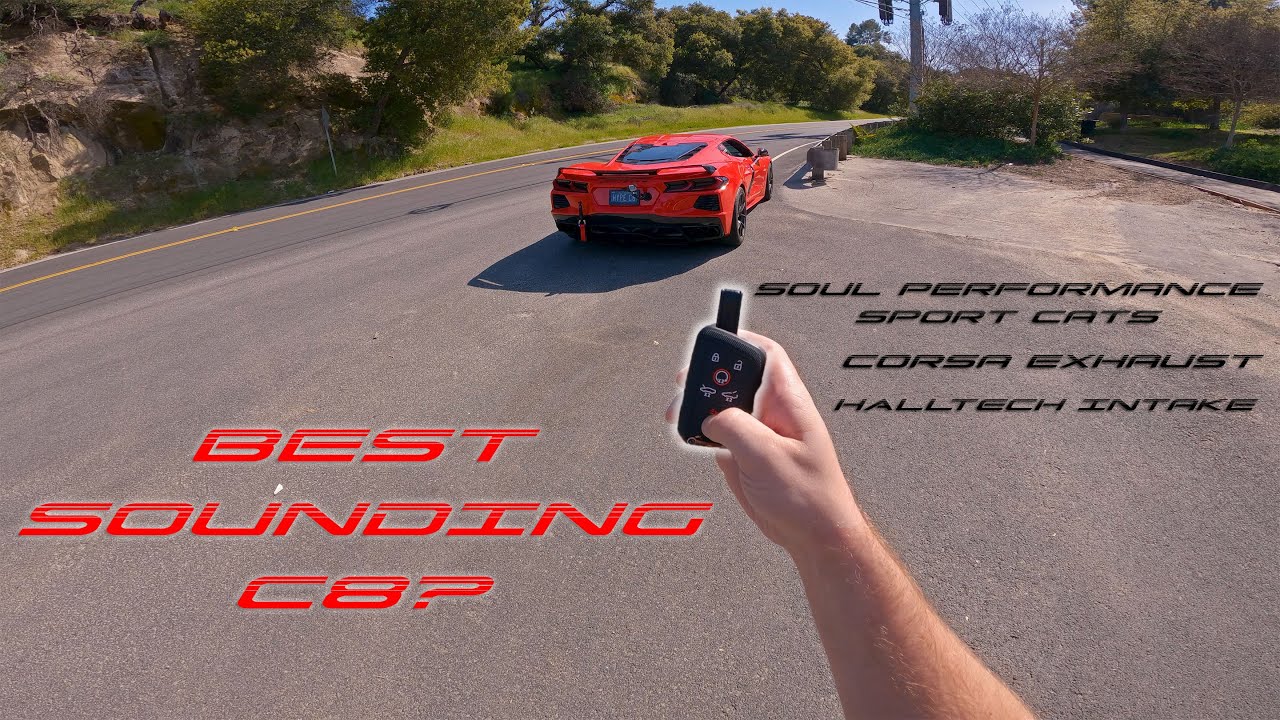 2022 C8 Corvette With Corsa Track Exhaust & Soul Performance Sport Cats POV
