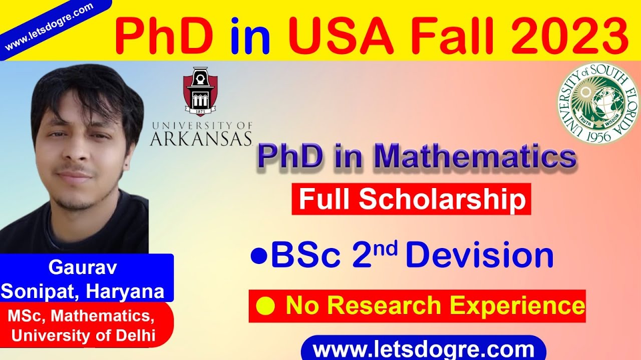 Ph.D. in Mathematics in USA with Full Scholarship | University of Arkansas