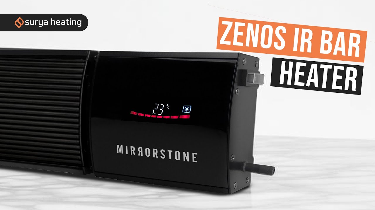 Mirrorstone Zenos Wi-Fi IR Bar Heater Showcase