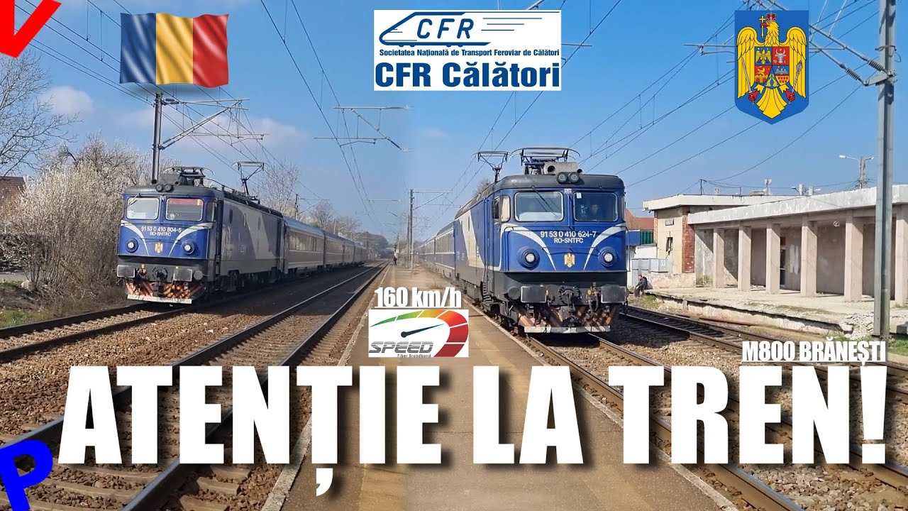 Trenuri la 150 km/h | Viteza pe Magistrala 800 - Branesti (2023)