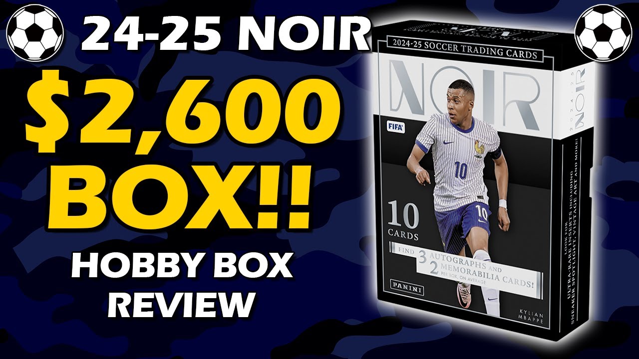 Обзор футбольной коробки Panini Noir Soccer Hobby Box 2024-25!