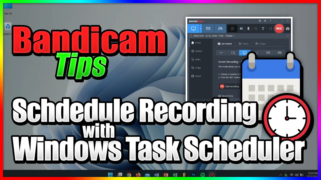 Scheduled Recording - How to start recording at a specific time