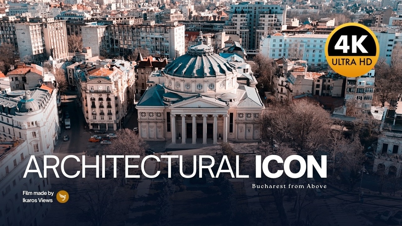 Cea mai frumoasă clădire din București? | Ateneul Rom&acirc;n (Dronă 4K)