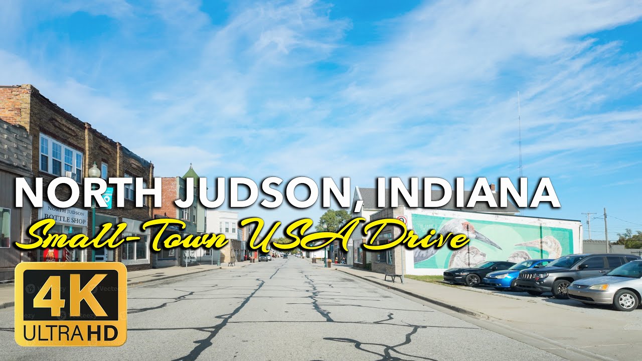 North Judson, Indiana &ndash; Railroad Roots & Peaceful Streets | Small-Town USA Drive 4K