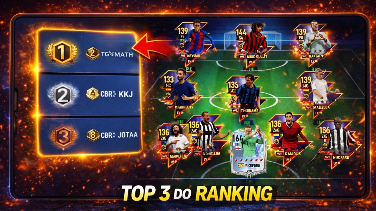 Analisando o TOP 3 do RANKING no FOOTBALL DREAM BE A PRO 😱🏆 #footballdreamcarnivalspirit