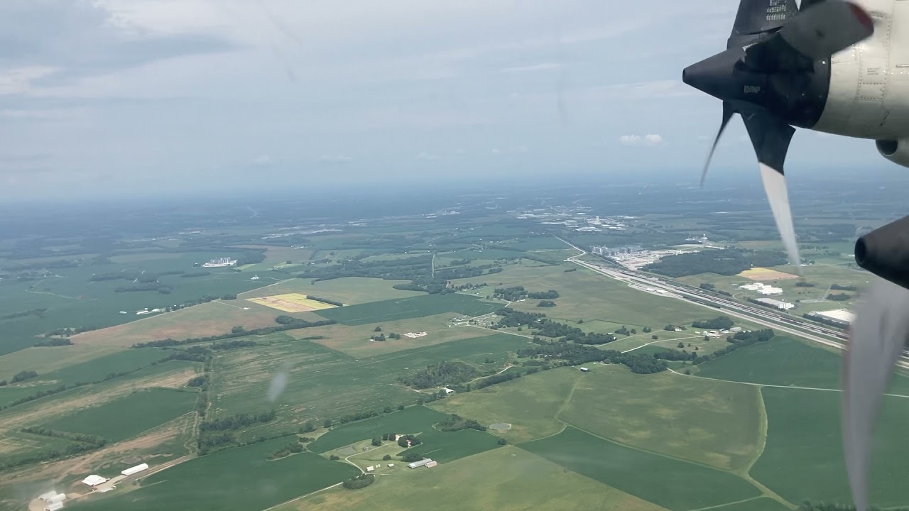 P3C Orion descent and ILS approach into Fort Campbell Army Air Field (KHOP)