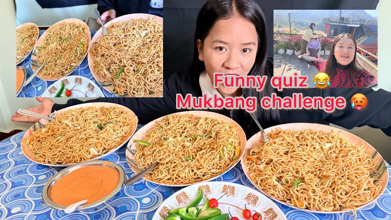 FUNNY QUIZ GAME 🤔| CHAUMIN MUKBANG|| Sukmayasunari 13th vlogs 🙏