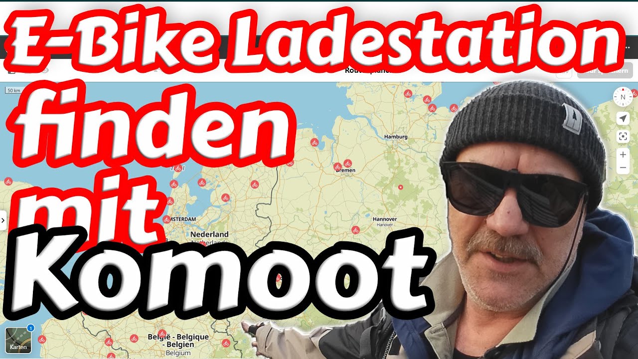 UNMÖGLICH !!  E Bike Ladestation mit Komoot finden I #ebike #komoot