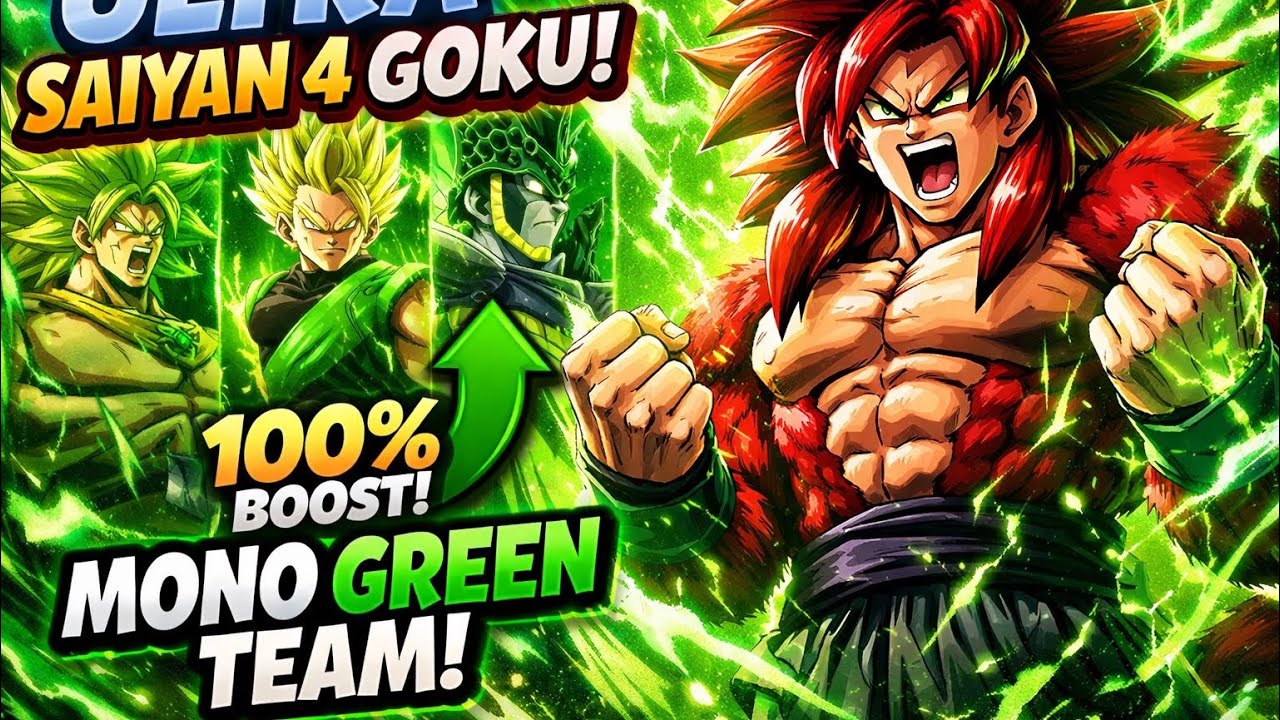 ULTRA SSJ4 GOKU ON A MONO GREEN?(Dragonball Legends)