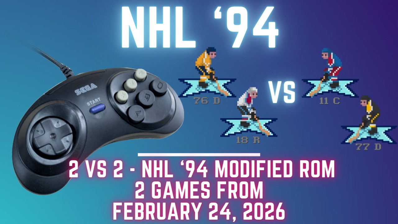 NHL '94 2-on-2 OVERTIME THRILLERS! Hull/Oates vs. Bure/Linden & Gretzky/Kurri vs. Fedorov/Yzerman