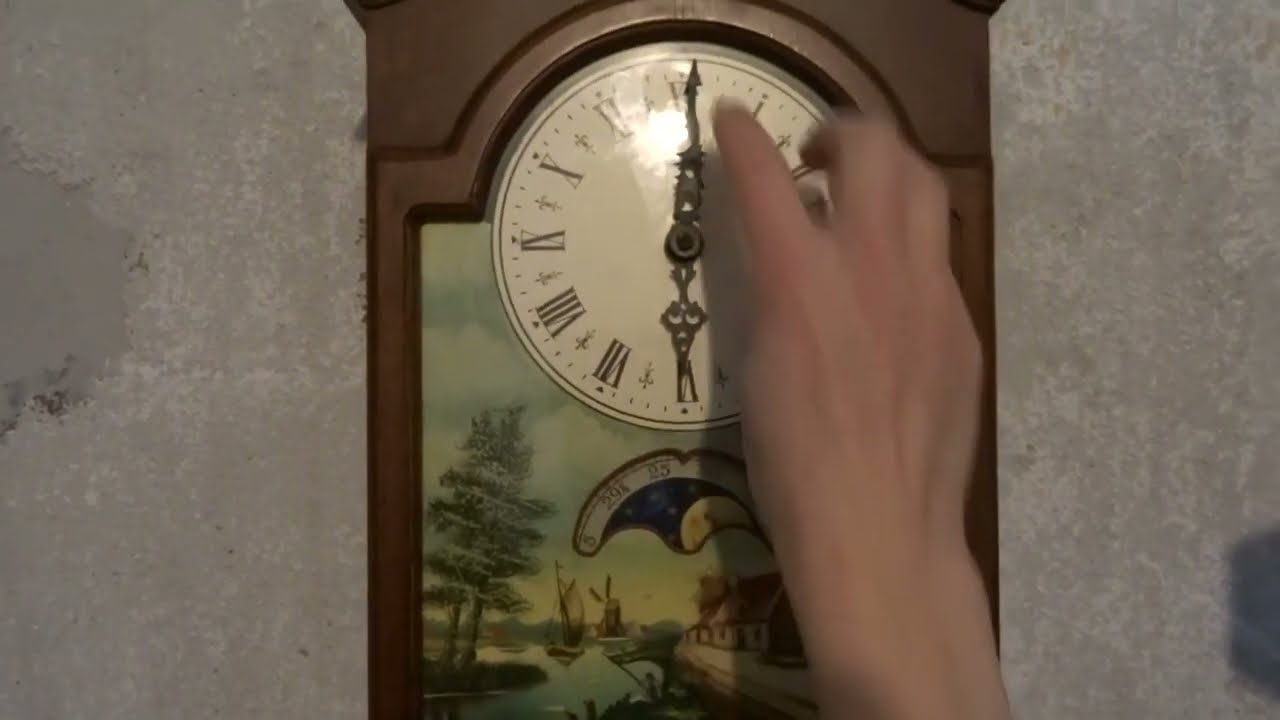 The clock chimes on the wrong hour