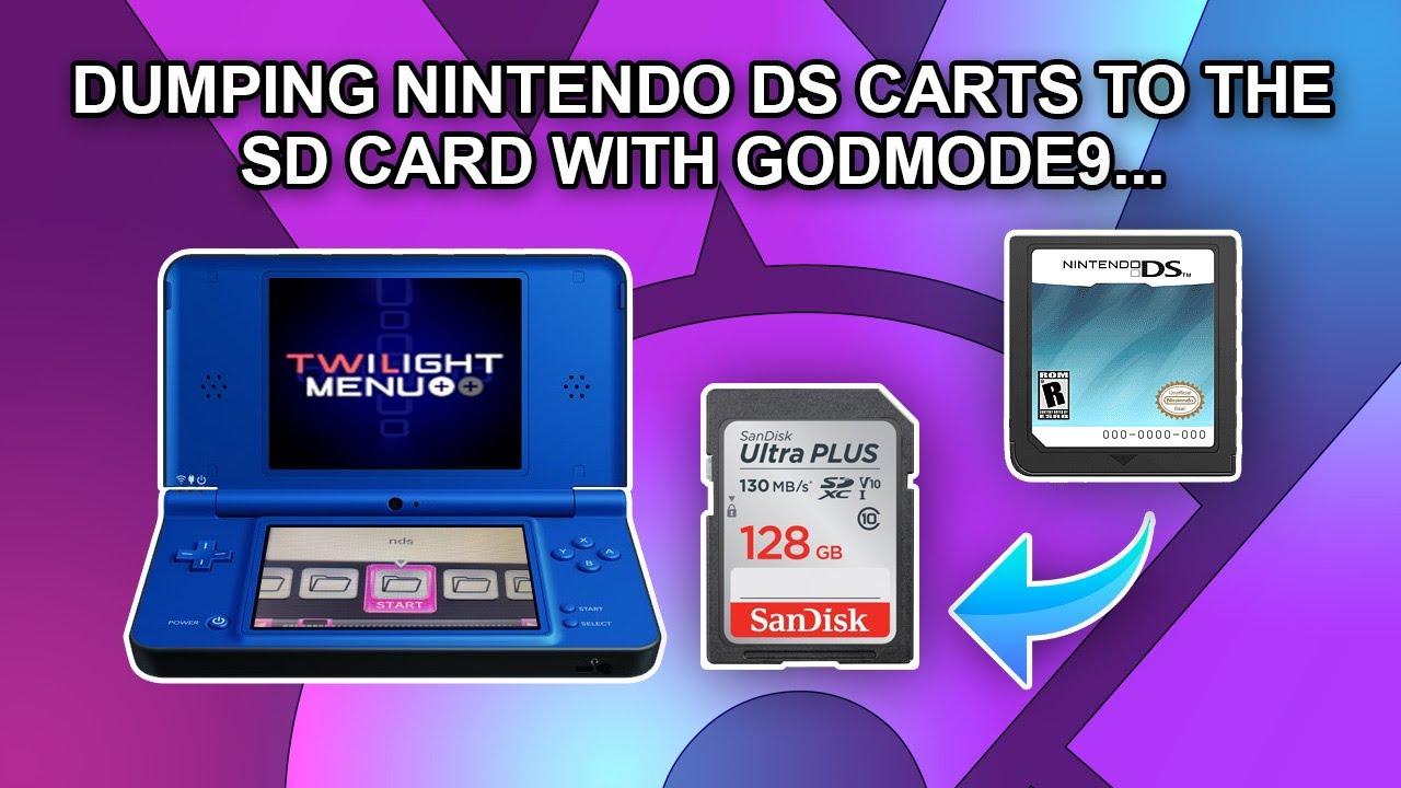 How to use Godmode9i DSI to dump Nintendo DSI carts to SD card? | We Deem