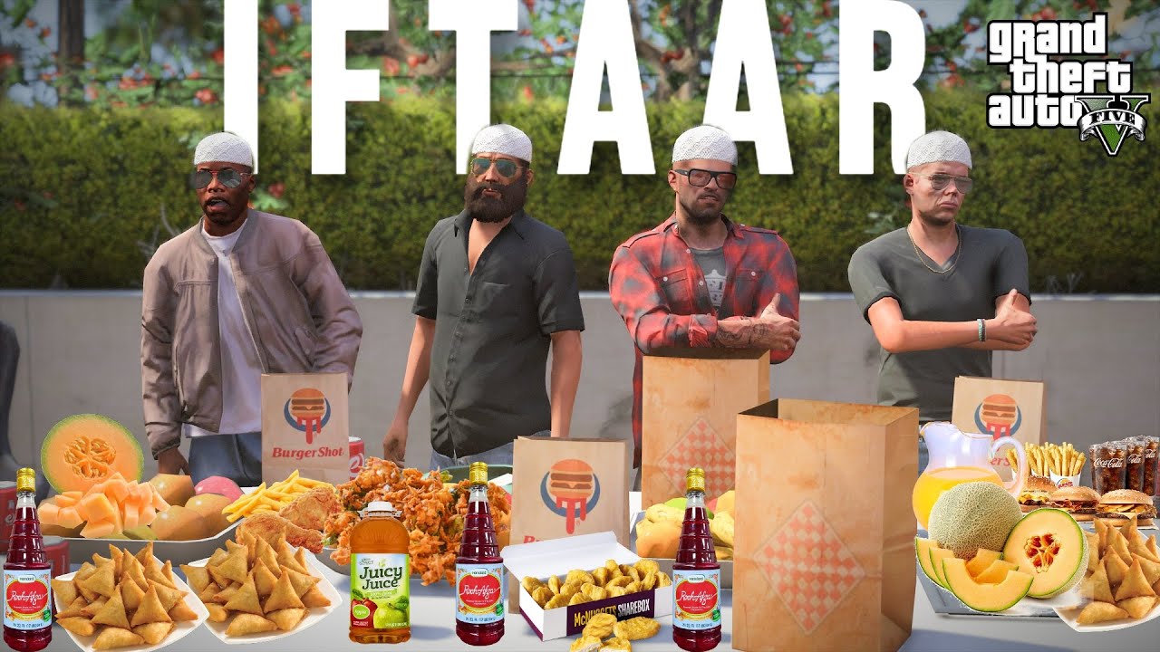 IFTAAR PARTY WITH THE BOYS | GTA 5 STORIES