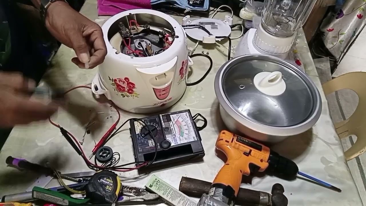 Rice cooker ayaw umiilaw, palit thermal fuse cook agad kahit di pa napindot yung cook 