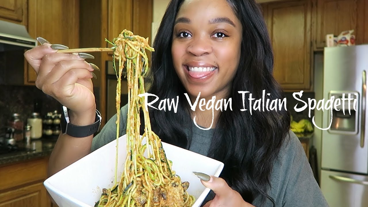 Day 21&22| Raw Vegan Challenge (Raw Vegan Italian Spaghetti Recipe) #Weightlossjourney #FitFeb