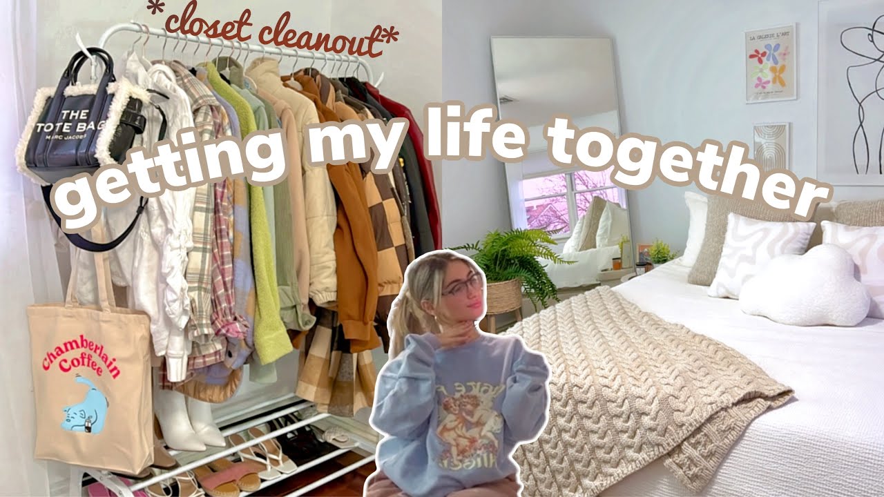 deep cleaning & decluttering my entire room for 2022 *SATISFYING*