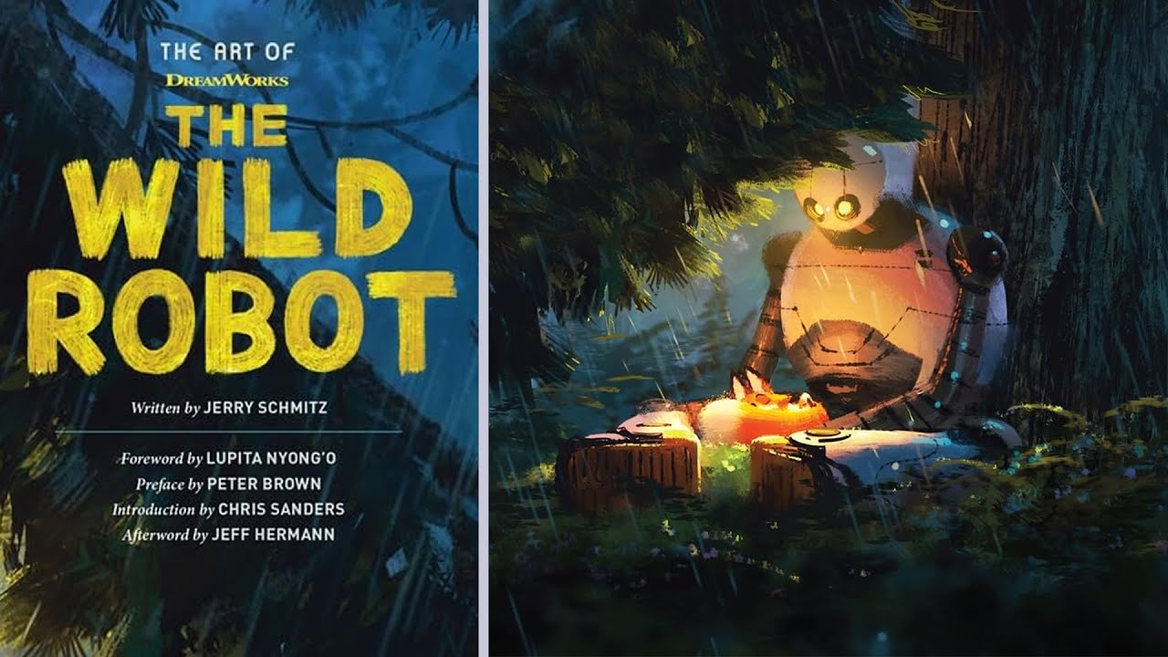 the art of dreamworks THE WILD ROBOT | Concept Art Flip through review making of artbook