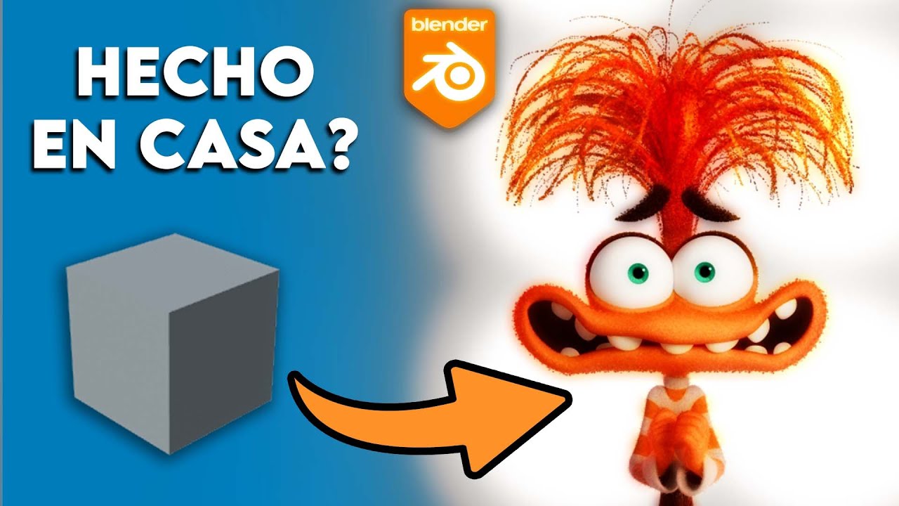 Cómo HACER un PERSONAJE de PIXAR en CASA? - Inside Out 2 en BLENDER 4.4