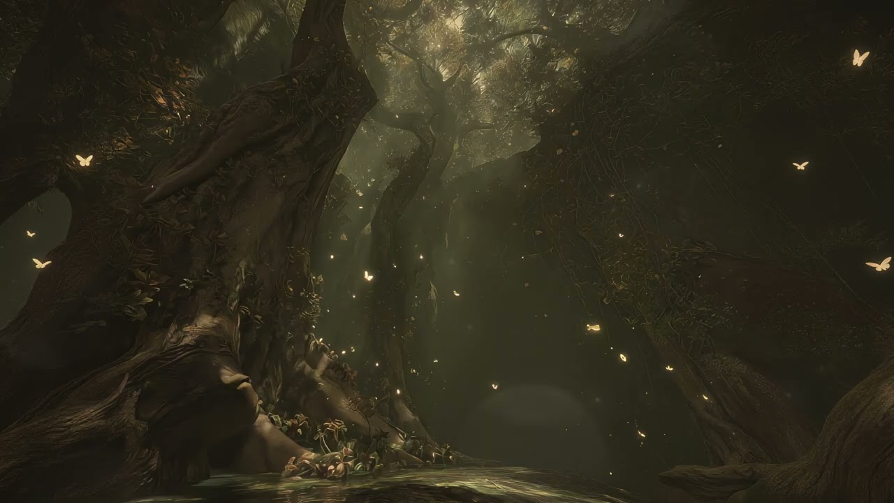 【10H】Deep Sleep Music – Fantasy Forest Visuals ✨