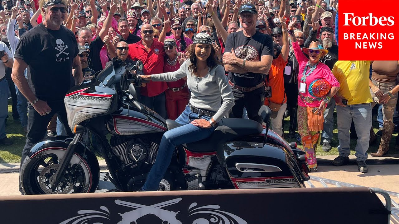 Gov. Kristi Noem Rides In Sturgis Motorcycle Rally