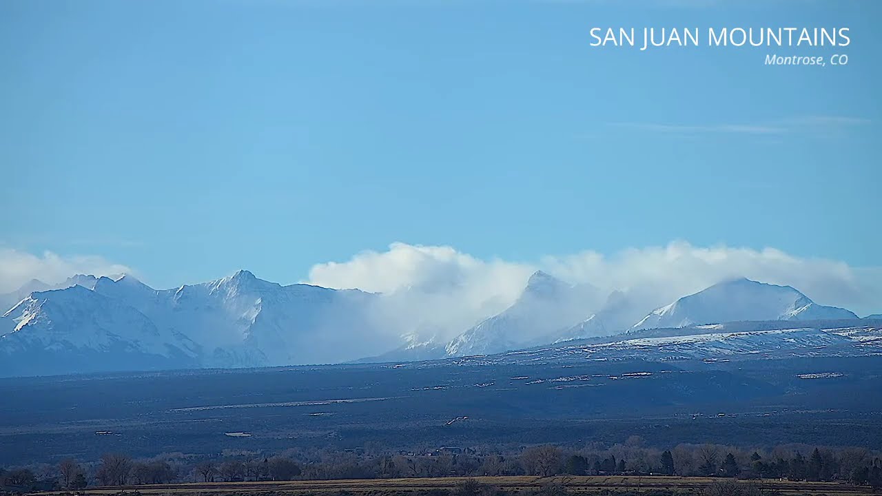 San Juan Mountains Live Stream - Montrose Colorado - February 19