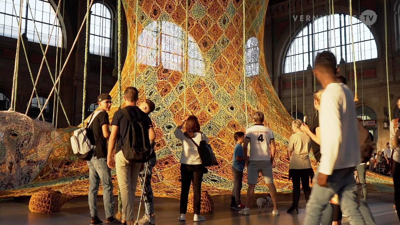 Ernesto Neto: GaiaMotherTree / Fondation Beyeler at Zürich Main Station