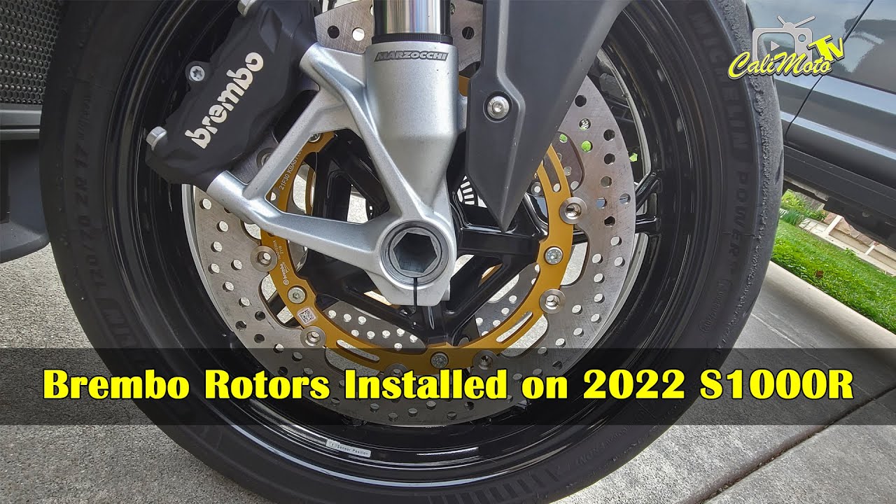 BMW S1000R 2022 года | Установка передних тормозных дисков Brembo