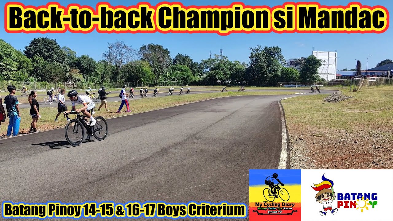Back-to-back Champion si Mandac, Batang Pinoy 14-15 & 16-17 Boys Criterium | 2024 Batang Pinoy Games