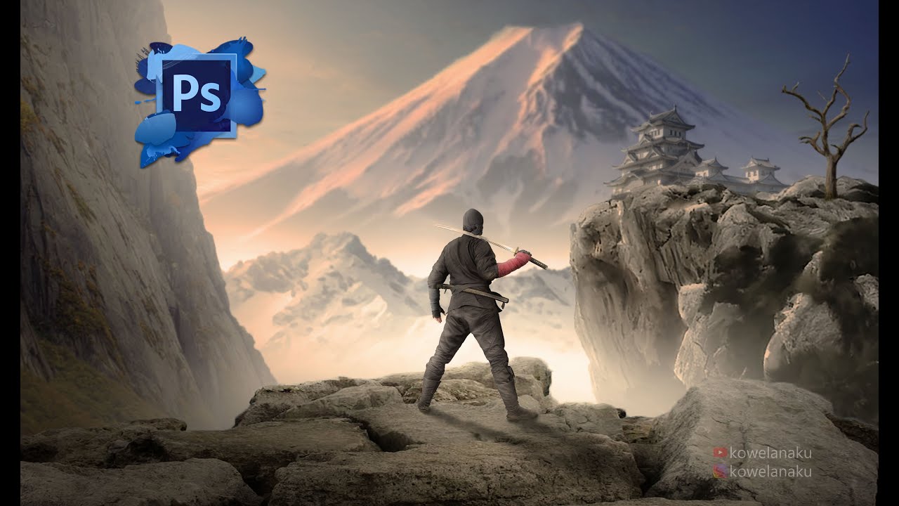 Ninja Warrior - Japanese Adventure Photoshop Manipulation Composite Tutorial